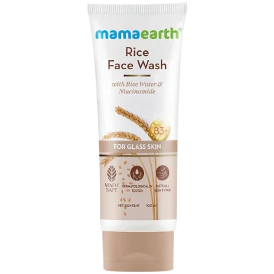 Mamaearth Rice Face Wash 100ml - 8906087779032 - Rokomari product